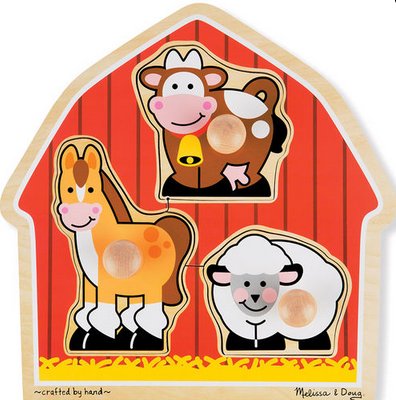 Jumbo Knob Barnyard Animals