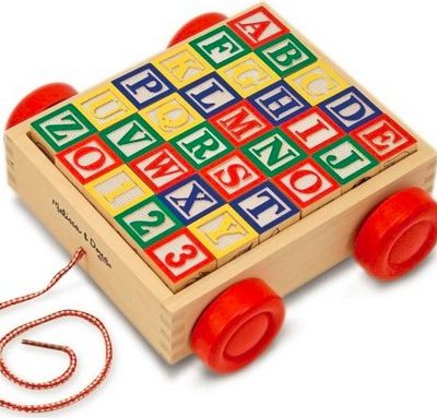 Classic ABC Block Cart