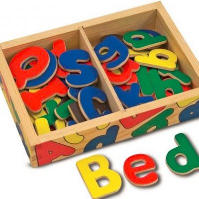 Wooden Magnetic Alphabet