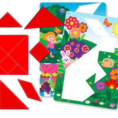 Tangram with picture cards
