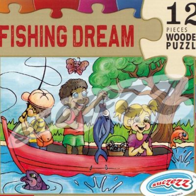 Wooden 12 PCE FISHING DREAM