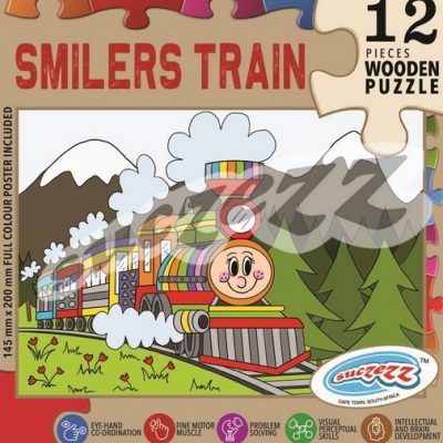 Wooden 12 PCE SMILERS TRAIN