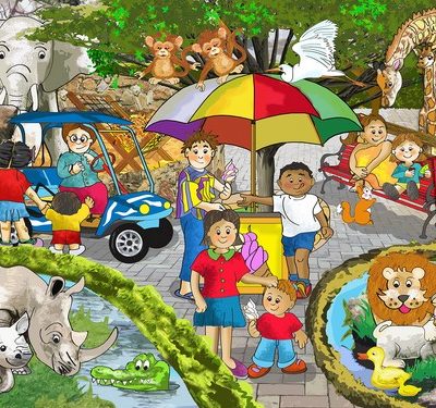Wooden 12pce puzzle - Zoo
