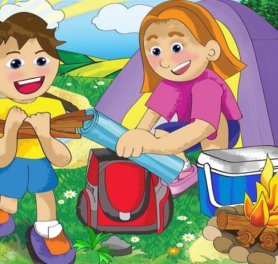 Wooden 12pce puzzle - Camping