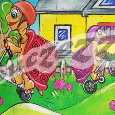 Wooden 16 PCE TOOTIE THE TORTOIS: ON A RIDE