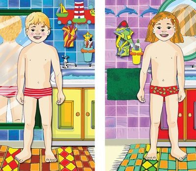 Wooden 20+24 pce puzzle - My Body