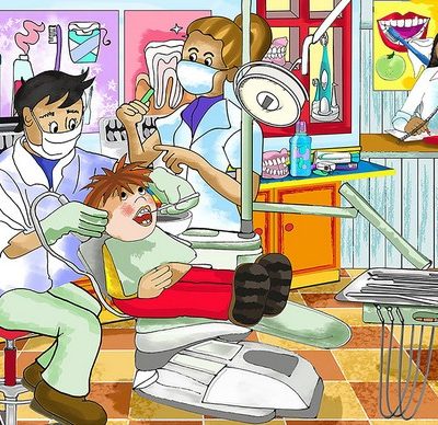 Wooden 24pce puzzle - Dentist