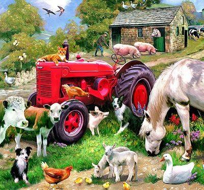 Wooden 24pce puzzle - Farmyard