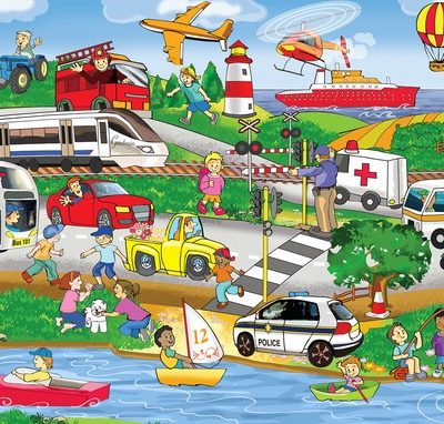 Wooden 24pce puzzle - Transport
