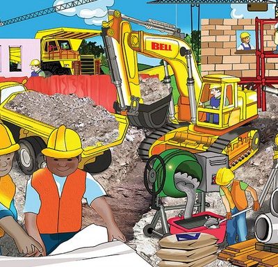 Wooden 36pce puzzle - Excavator
