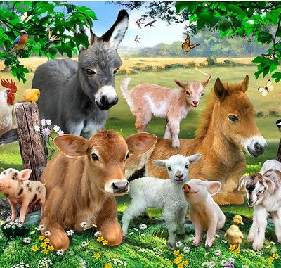 Wooden 36pce puzzle - Farm Animals