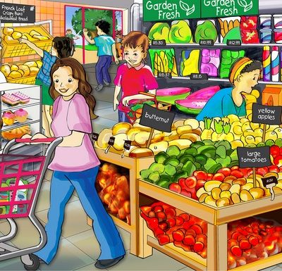 Wooden 36pce puzzle - Shopping