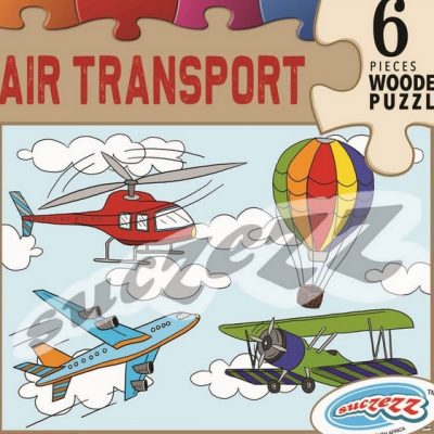 Wooden 6 pce puzzle -  Air Transport