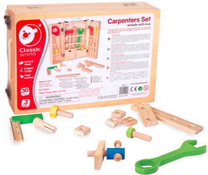 Wooden carpenters Set - Specialized Educational Toys.